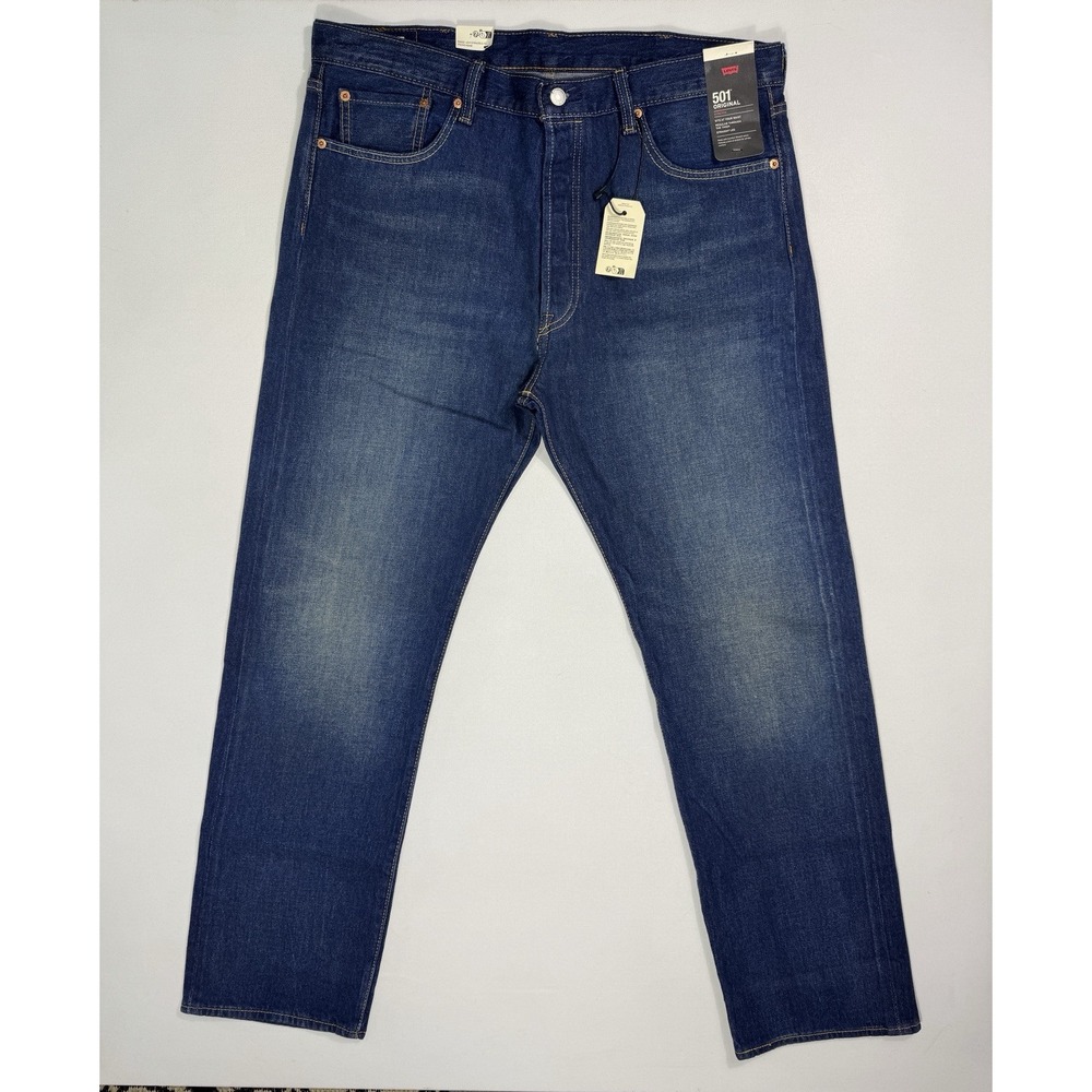 Levi's Lot 501 Jeans Mens 38x32 NWT Blue Denim Premium Button Fly Cotton Big E